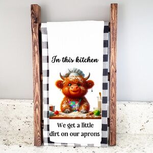 Handcrafted sublimation kitchen towel